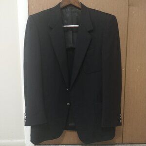 Hickey Freeman 42R Navy Blue Mohair / Wool Blend Blazer Sport Coat